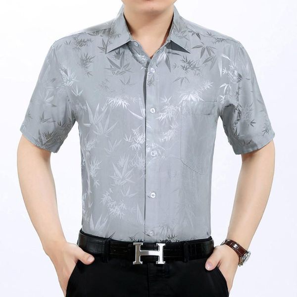 men's casual shirts summer 100% silk shirt men short sleeve white loose mens dress formal camisa masculina kj1946, White;black
men's casual shirts summer 100% silk shirt men short sleeve white loose mens dress formal camisa masculina kj1946, White;black