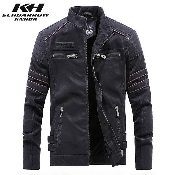 men's fur & faux mens leather jackets autumn winter fashion locomotive coat men casual handsome embroidered pu jacket male, Black
men's fur & faux mens leather jackets autumn winter fashion locomotive coat men casual handsome embroidered pu jacket male, Black