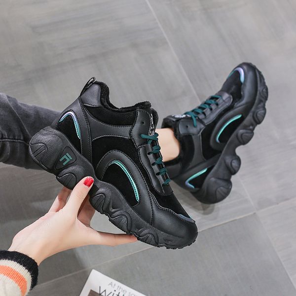 dadai women ins fashion 2020 new autumn and winter plush warm student casual women's sports shoes, Black
dadai women ins fashion 2020 new autumn and winter plush warm student casual women's sports shoes, Black