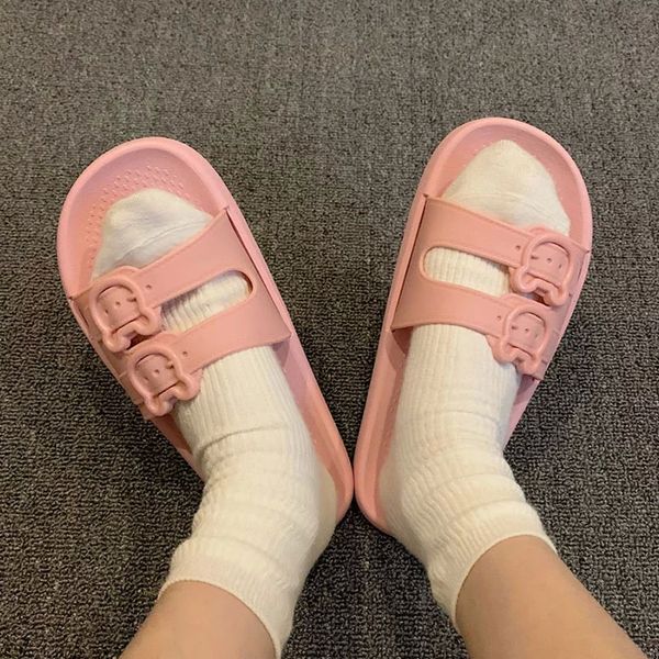 women's buckle slippers ladies flats outdoor sandals comfort woman casual footwear anti slip female soft bottom 2021 summer #841u, Black
women's buckle slippers ladies flats outdoor sandals comfort woman casual footwear anti slip female soft bottom 2021 summer #841u, Black