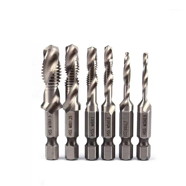 ci6pcs/set hss4341 m3-m10 right hand thread tap twist drill bit set hex shank taps woodworking metric combination bit1
ci6pcs/set hss4341 m3-m10 right hand thread tap twist drill bit set hex shank taps woodworking metric combination bit1