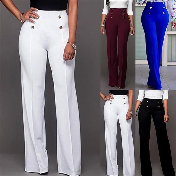 fashion wide leg pants loose pants women solid color wide leg high waist flared trousers slim female slacks pant, Black;white
fashion wide leg pants loose pants women solid color wide leg high waist flared trousers slim female slacks pant, Black;white
