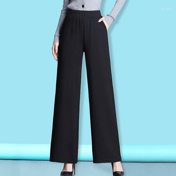 5xl plus size women trousers 2021 autumn winter fashion high waist casual pants full length loose female wide leg pants new1, Black;white
5xl plus size women trousers 2021 autumn winter fashion high waist casual pants full length loose female wide leg pants new1, Black;white