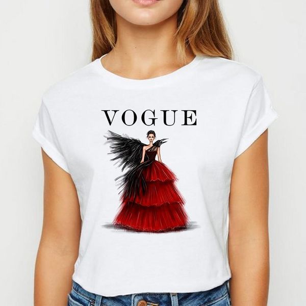 new t-shirt female vogue princess tshirt o-collar fashion pretty spring summer tee shirt versatile show thin t-shirts, White
new t-shirt female vogue princess tshirt o-collar fashion pretty spring summer tee shirt versatile show thin t-shirts, White