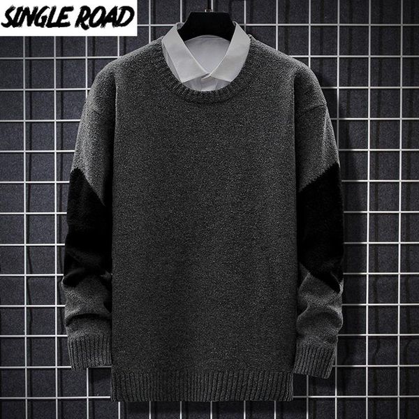 men's sweaters singleroad mens knitted sweater men 2021 winter patchwork pullover jumper harajuku korean oversized black, White;black
men's sweaters singleroad mens knitted sweater men 2021 winter patchwork pullover jumper harajuku korean oversized black, White;black