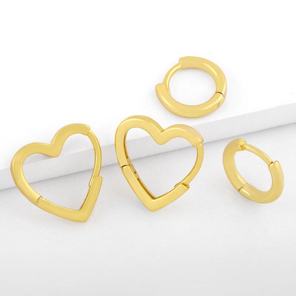 hoop & huggie flola gold small round circle earrings for women polished heart statement jewelry female gifts ersv03, Golden;silver
hoop & huggie flola gold small round circle earrings for women polished heart statement jewelry female gifts ersv03, Golden;silver
