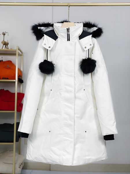 sweden down jacket for men's women's with white duck woft fur hooded winter coat windbreaker designer puffer parkas maya, Black
sweden down jacket for men's women's with white duck woft fur hooded winter coat windbreaker designer puffer parkas maya, Black