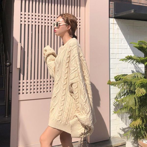 women winter sweater knitted pullover casual loose plus size jumper twist streetwear clothes sueter mujer truien dames, White;black
women winter sweater knitted pullover casual loose plus size jumper twist streetwear clothes sueter mujer truien dames, White;black