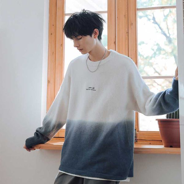 men's sweaters autumn winter men's sweater loose fashion round neck warm pullover casual long-sleeved gradient male knitted comfor, White;black
men's sweaters autumn winter men's sweater loose fashion round neck warm pullover casual long-sleeved gradient male knitted comfor, White;black