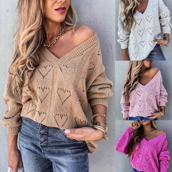 ebaihui solid color sweaters women fashion knitting v-neck hollowing out sweater sweter damski sweter damski jersey mujer invierno, White;black
ebaihui solid color sweaters women fashion knitting v-neck hollowing out sweater sweter damski sweter damski jersey mujer invierno, White;black