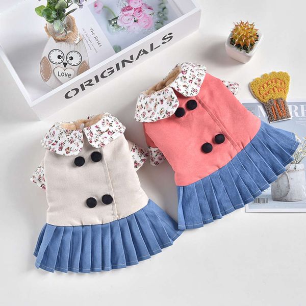 early autumn 2020 new dog clothing cute pet double row button pleated skirt small dog two feet plush clothing
early autumn 2020 new dog clothing cute pet double row button pleated skirt small dog two feet plush clothing