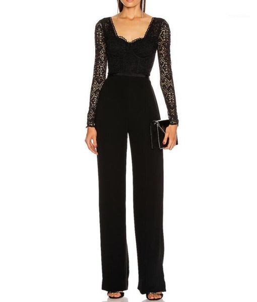 winter fashion luxury long sleeve v neck black lace women bandage jumpsuit 2020 celebrity designer fashion rompers1, Black;white
winter fashion luxury long sleeve v neck black lace women bandage jumpsuit 2020 celebrity designer fashion rompers1, Black;white