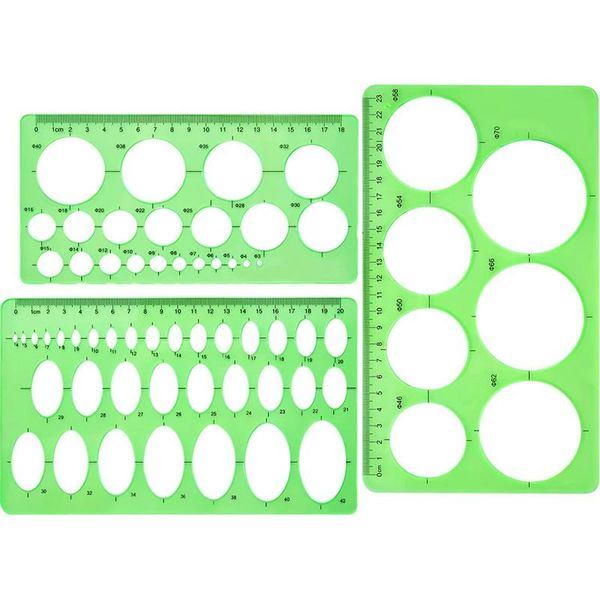 gift sets 3 pcs circle template plastic and oval templates measuring rulers digital drawing for office school
gift sets 3 pcs circle template plastic and oval templates measuring rulers digital drawing for office school