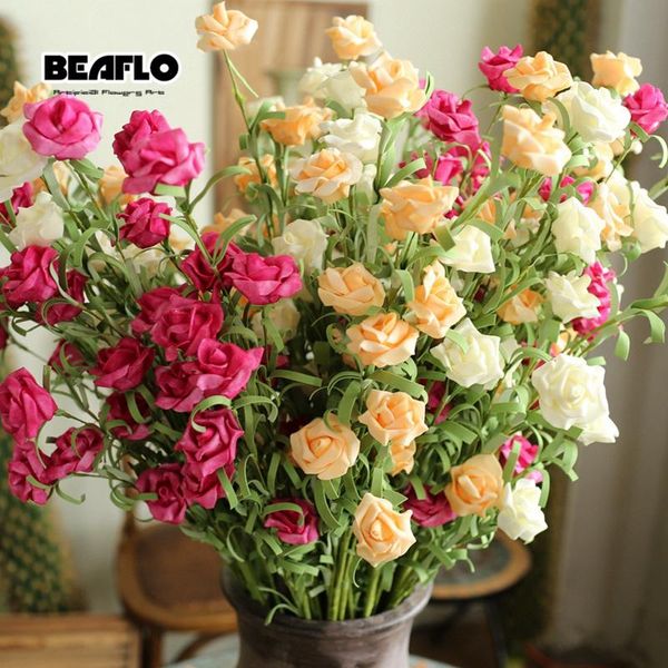 1bouquet european fake flowers silk rose bouquet plastic flowers fall decorations for wedding office party home decoration
1bouquet european fake flowers silk rose bouquet plastic flowers fall decorations for wedding office party home decoration