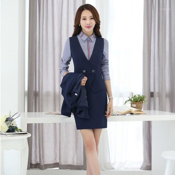 two piece sets women business suits with skirt and vest waistcoat sets ladies work wear office uniform styles1, White;black
two piece sets women business suits with skirt and vest waistcoat sets ladies work wear office uniform styles1, White;black