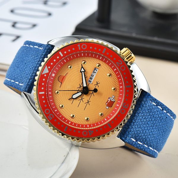 fashion trend original movement automatic mechanical watch 10 bar waterproof gold 42mm dial blue strap, Slivery;brown
fashion trend original movement automatic mechanical watch 10 bar waterproof gold 42mm dial blue strap, Slivery;brown