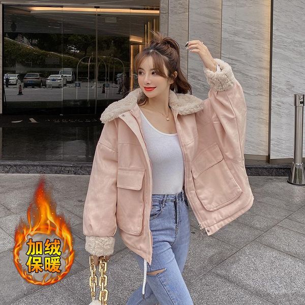 новый 2020 зимний веб-знаменитость больше хлопчатобумажной одежды и волосы свободных ягнятных шерстяных пальто хлопчатобумажной куртки, Black
новый 2020 зимний веб-знаменитость больше хлопчатобумажной одежды и волосы свободных ягнятных шерстяных пальто хлопчатобумажной куртки, Black