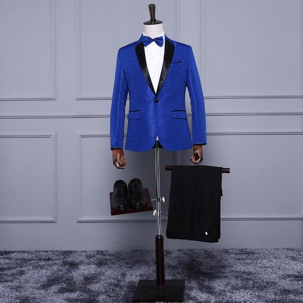 men's suits & blazers royal blue red white jacquard mens classic suit slim fit tuxedo wedding with pants groom stage singer costume hom, White;black
men's suits & blazers royal blue red white jacquard mens classic suit slim fit tuxedo wedding with pants groom stage singer costume hom, White;black