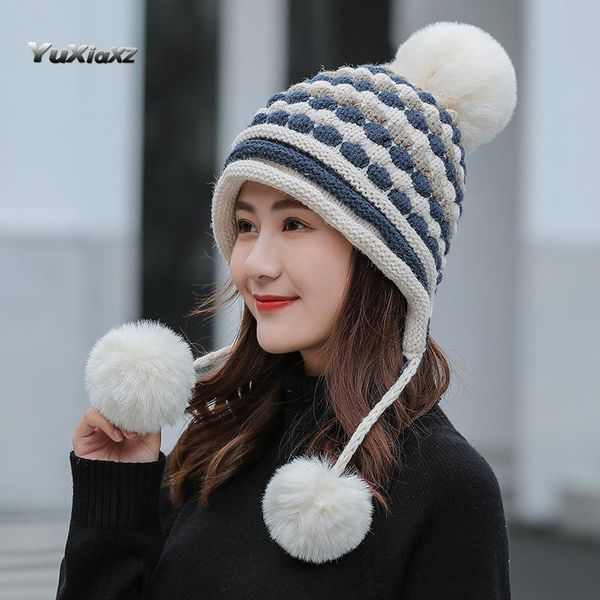 female korean version sweet and cute winter hat student earmuffs casual thick warm hat knitted woolen, Blue;gray
female korean version sweet and cute winter hat student earmuffs casual thick warm hat knitted woolen, Blue;gray
