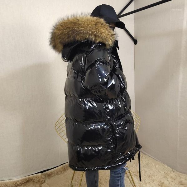 white duck down jacket women winter thicken warm natural raccoon fur collar hooded coats female bright leather parka outerwear1, Black
white duck down jacket women winter thicken warm natural raccoon fur collar hooded coats female bright leather parka outerwear1, Black