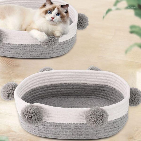 breathable cat bed cotton rope woven basket pet scratch sleeping mat rest kennel1
breathable cat bed cotton rope woven basket pet scratch sleeping mat rest kennel1
