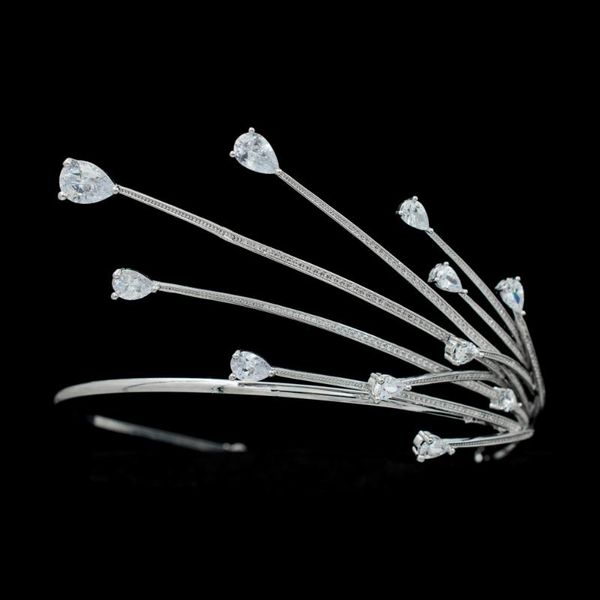 cubic zirconia tiara bridal for wedding bride women hair accessories jewelry pageant headpiece tr15088, Golden;silver
cubic zirconia tiara bridal for wedding bride women hair accessories jewelry pageant headpiece tr15088, Golden;silver