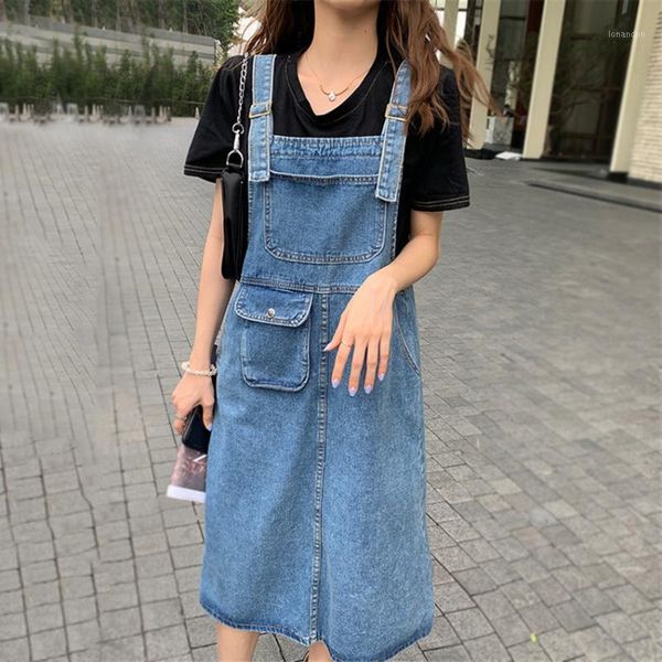 casual dresses 2021 korean fashion denim dress summer jeans women pocket retro vintage spaghetti strap sundress robe femme1, Black;gray
casual dresses 2021 korean fashion denim dress summer jeans women pocket retro vintage spaghetti strap sundress robe femme1, Black;gray