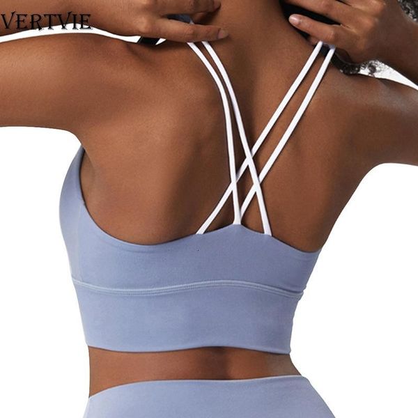 vertvie push up padded gym fitness bras crop women plain back cross yoga bra workout sports bras shockproof running vest, White;black
vertvie push up padded gym fitness bras crop women plain back cross yoga bra workout sports bras shockproof running vest, White;black