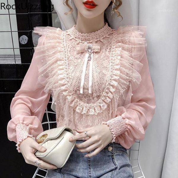 plus size luxury ruffles mesh lace pearls chiffon shirt women autumn patchwork blouse cute white pink solid blusas korean1
plus size luxury ruffles mesh lace pearls chiffon shirt women autumn patchwork blouse cute white pink solid blusas korean1
