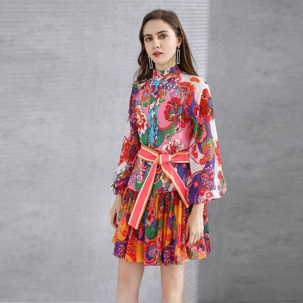 1023 xl 2020 autumn a line long sleeve stand collar chiffon dress prom fashion flora print brand same style sh, Black
1023 xl 2020 autumn a line long sleeve stand collar chiffon dress prom fashion flora print brand same style sh, Black