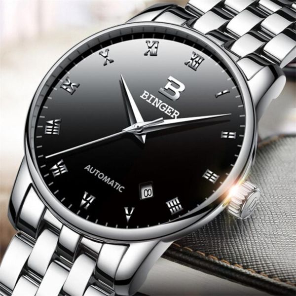 wristwatches rome dial mens automatic mechanical watch watches men steel army male business clock, Slivery;brown
wristwatches rome dial mens automatic mechanical watch watches men steel army male business clock, Slivery;brown