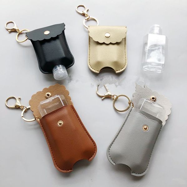 60ml hand sanitizer bottle with pu leather holder cover sleeve bag 2pcs/set protable travel bottles keychains key chain pendent dhf1870
60ml hand sanitizer bottle with pu leather holder cover sleeve bag 2pcs/set protable travel bottles keychains key chain pendent dhf1870