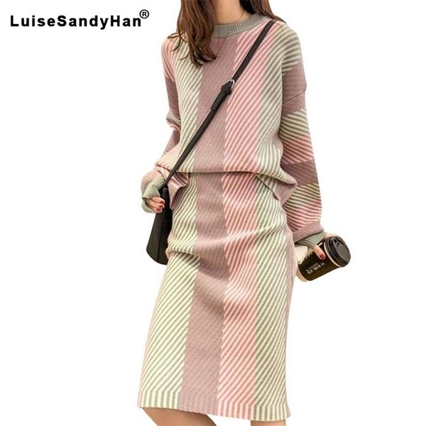 autumn winter new 2020 women 2 pieces skirt sets knitted o-neck pullovers and skirts lady elegant striped clothing suits lj201114, White;black
autumn winter new 2020 women 2 pieces skirt sets knitted o-neck pullovers and skirts lady elegant striped clothing suits lj201114, White;black