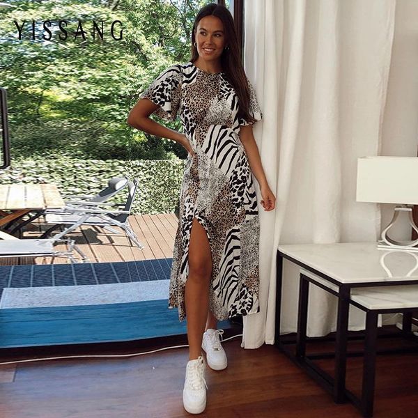 yissang leopard zebra stripes patchwork short sleeves women dress split o neck long dresses female 2021 summer night dress, Black;gray
yissang leopard zebra stripes patchwork short sleeves women dress split o neck long dresses female 2021 summer night dress, Black;gray