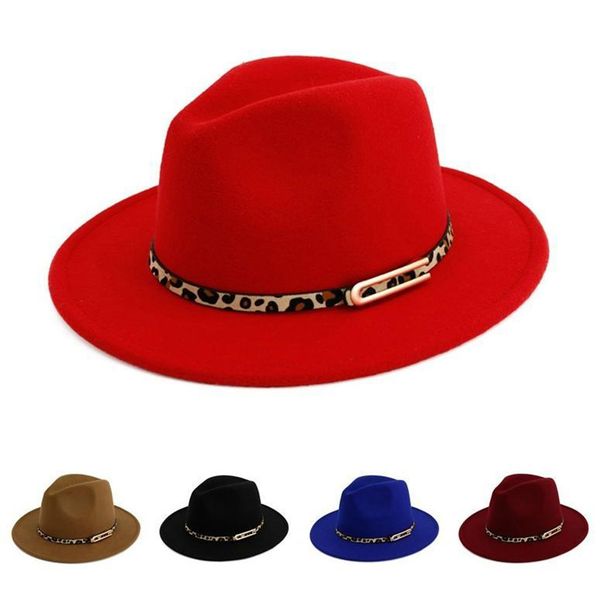 hats lady womens panama wool felt wide brim jazz fedora hats for women trilby derby hat leopard leather buckle cap caps, Blue;gray
hats lady womens panama wool felt wide brim jazz fedora hats for women trilby derby hat leopard leather buckle cap caps, Blue;gray