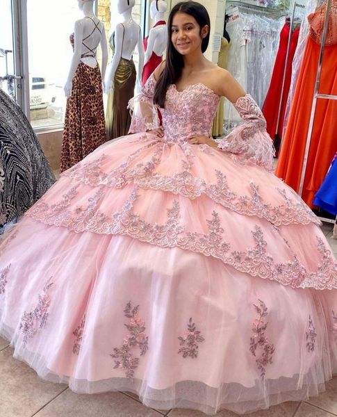 pink princess ball gown quinceanera dresses appliques lace beading puffy sweet 16 party prom evening dress, Blue;red
pink princess ball gown quinceanera dresses appliques lace beading puffy sweet 16 party prom evening dress, Blue;red