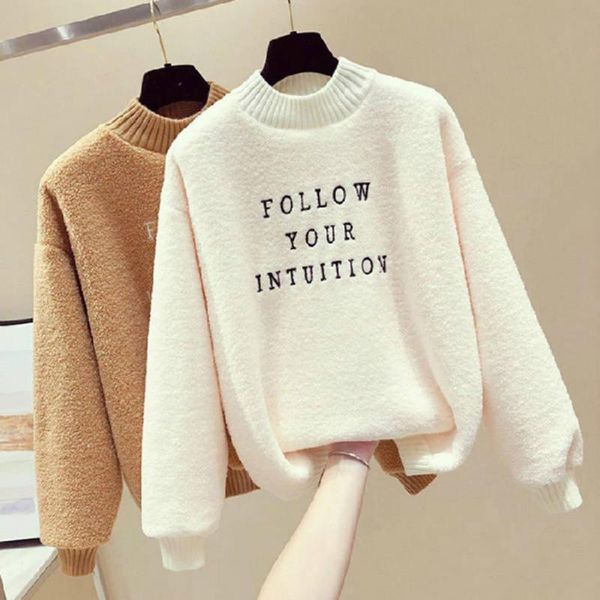 women's hoodies & sweatshirts winter warm women teddy fleece casual kint turtleneck fluffy sweatshirt thick pullover female streetwear, Black
women's hoodies & sweatshirts winter warm women teddy fleece casual kint turtleneck fluffy sweatshirt thick pullover female streetwear, Black