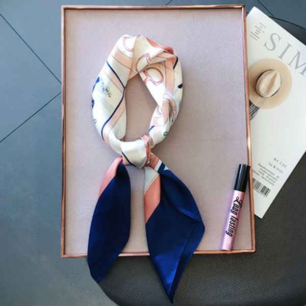 square silk scarf handbag kerchief small scarf printing natural spring antunm summer office womens elegant fashion accessories, Blue;gray
square silk scarf handbag kerchief small scarf printing natural spring antunm summer office womens elegant fashion accessories, Blue;gray