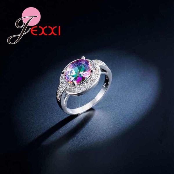 cluster rings charm 925 sterling silver rainbow crystal wedding engagement for woman fashion bridal jewelry with cubic zircon, Golden;silver
cluster rings charm 925 sterling silver rainbow crystal wedding engagement for woman fashion bridal jewelry with cubic zircon, Golden;silver