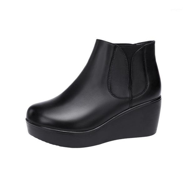 size (32-43) fashion wedge heels platform shoes ankle short boots 2021 women boots casual for party ladies genuine leather shoes1, Black
size (32-43) fashion wedge heels platform shoes ankle short boots 2021 women boots casual for party ladies genuine leather shoes1, Black