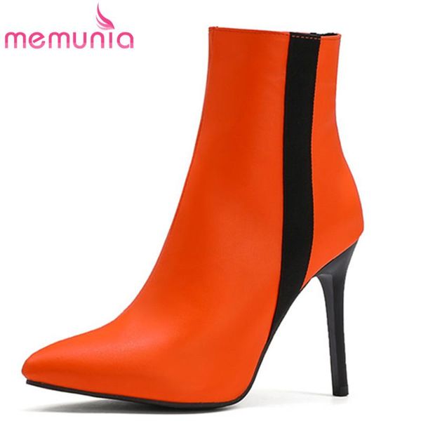 boots memunia 2021 arrive women ankle pointed toe zipper thin high heel party prom shoes ladies autumn winter, Black
boots memunia 2021 arrive women ankle pointed toe zipper thin high heel party prom shoes ladies autumn winter, Black