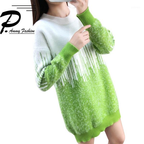 women's sweaters mid-length sweater women warm autumn & winter 2021 loose pullover dress thick mink velvet bottoming dress1, White;black
women's sweaters mid-length sweater women warm autumn & winter 2021 loose pullover dress thick mink velvet bottoming dress1, White;black