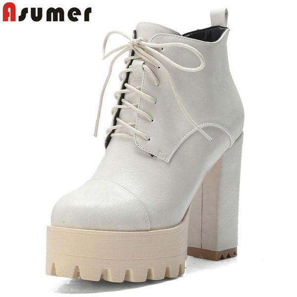 boots asumer 2021 fashion autumn winter round toe zip ankle lace up platform high heels ladies big size, Black
boots asumer 2021 fashion autumn winter round toe zip ankle lace up platform high heels ladies big size, Black