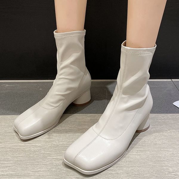 lucyever mood mode of bezerro women black square foot bege leather pu round leaping female casual zipper autumn boots
lucyever mood mode of bezerro women black square foot bege leather pu round leaping female casual zipper autumn boots