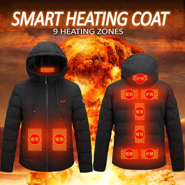 fashion men 9 zone electric heated jacket heating waistcoat usb thermal warm cloth feather plus size winter jacket, Black
fashion men 9 zone electric heated jacket heating waistcoat usb thermal warm cloth feather plus size winter jacket, Black