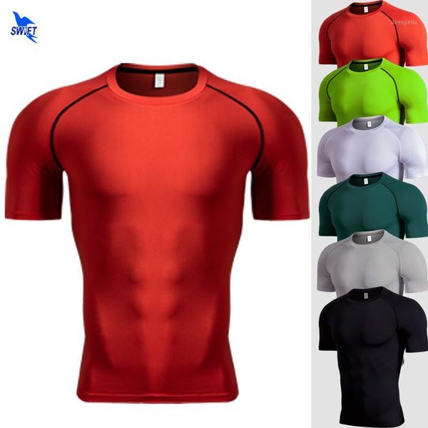 2020 summer quick dry compression fitness t shirts running jersey training clothes high elastic sportswear tees gym shirt1, Black;blue
2020 summer quick dry compression fitness t shirts running jersey training clothes high elastic sportswear tees gym shirt1, Black;blue
