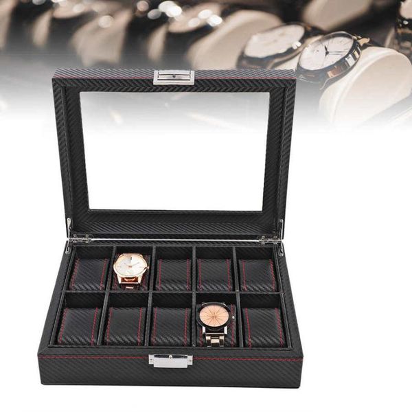 10slot watch box travel carbon fiber case jewelry display storage collector organizer fiber watch box, Pink;blue
10slot watch box travel carbon fiber case jewelry display storage collector organizer fiber watch box, Pink;blue