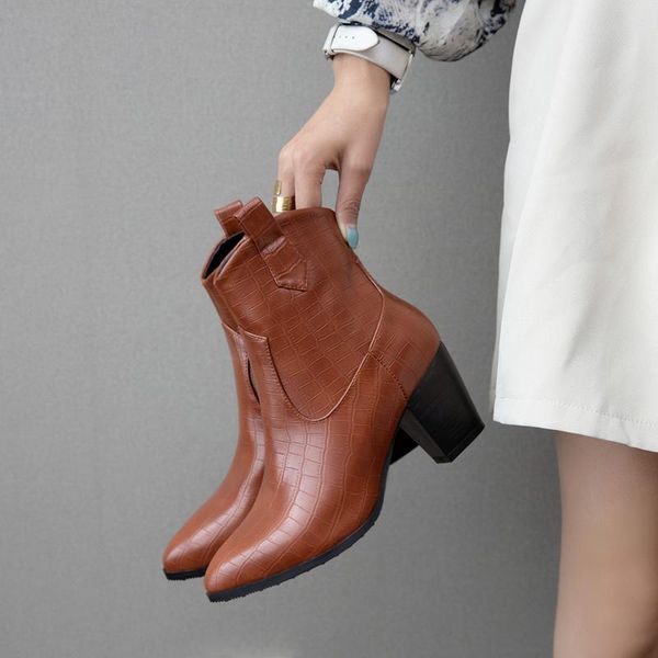 boots ochanmeb pu crocodile western women ankle boot female high heel thick shoes ladies pointed toe winter 2021, Black
boots ochanmeb pu crocodile western women ankle boot female high heel thick shoes ladies pointed toe winter 2021, Black