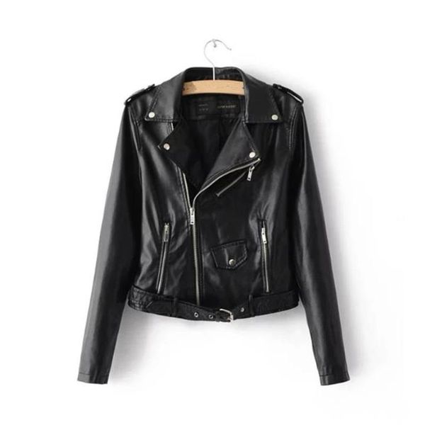 leather women's false leather jackets lady pu motorcycle short fine punk outerwear coat with, Black;brown
leather women's false leather jackets lady pu motorcycle short fine punk outerwear coat with, Black;brown