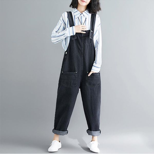 spring wide leg jeans rompers womens jumpsuit loose casual denim overalls for women long jumpsuit jeans rompers plus size s xxl, Black;white
spring wide leg jeans rompers womens jumpsuit loose casual denim overalls for women long jumpsuit jeans rompers plus size s xxl, Black;white